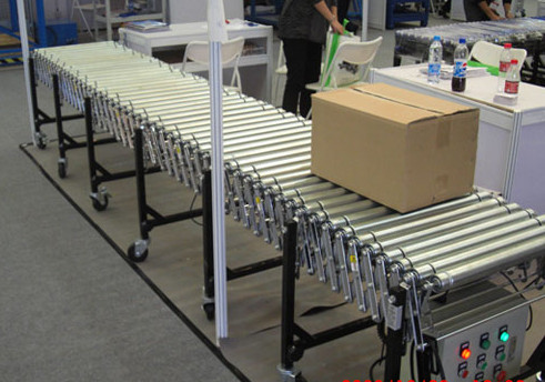 伸縮輥筒輸送機(jī)運(yùn)行圖,www.anzp.com.cn